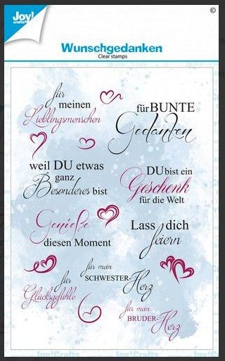 Joy! Crafts Clearstamp A6 - Clearstamps -Wunschgedanken (DE)