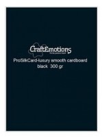 CraftEmotions ProSilkCard - Luxus glatt Karton schwarz A4 Einzelseite CraftEmotions ProSilkCard - Luxus glatt Karton schwarz A4 Einzelseite