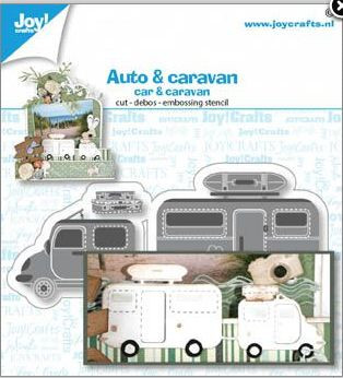 Joy! crafts Stanzshablone Auto mit Wohnwagen