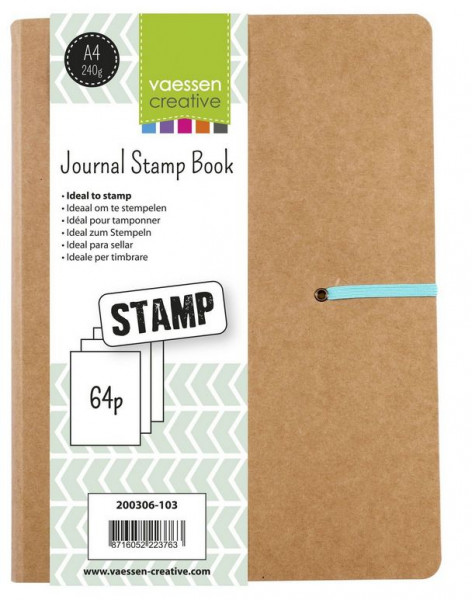 Vaessen Creative Journal Stamp Book A4, 64 Blatt
