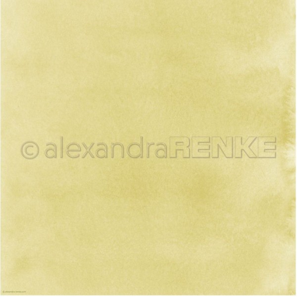 alexandraRENKE Designpapier Aquarell maigrün 12x12