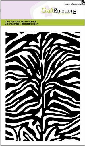 CraftEmotions Clear Stamp A6 Tiger-Zebra-Druck