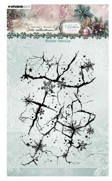 StudioLight Christmas Blush Clear Stamp Winter Crackle