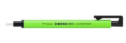Tombow Präzisionsradierer MONO Zero nachfüllbar rund Neongrün 2,3mm tip