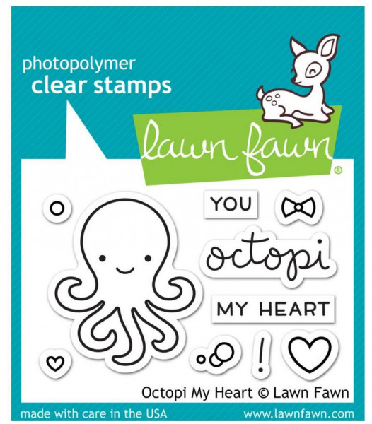Lawn Fawn Clear Stamps Octopi my heart LF1295
