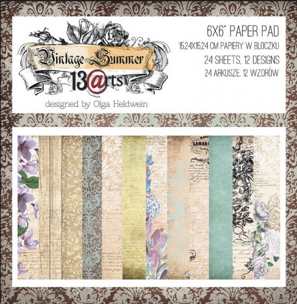 13@rts 6x6 Paper Pad Vintage Summer