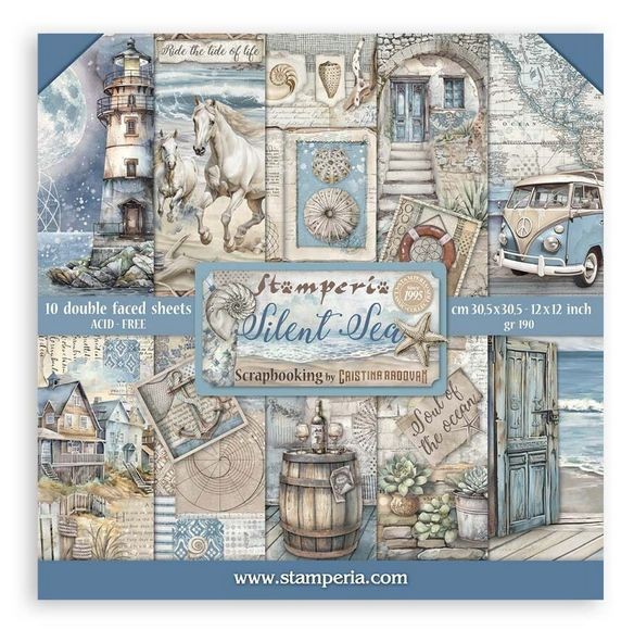 Stamperia Silent Sea 12x12 Inch Paper Pack (SBBL169)