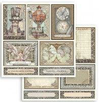 Stamperia Scrapbooking paper double face Sir Vagabond cards 12x12 Stamperia Scrapbooking paper double face Sir Vagabond cards 12x12