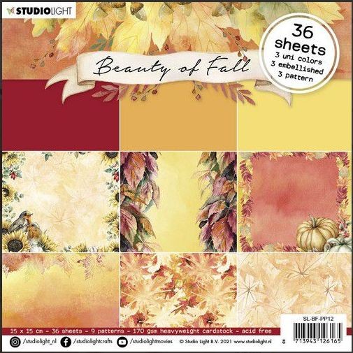 Studio Light Paper Pad Beauty of Fall nr.12 SL-BF-PP12 150x150mm