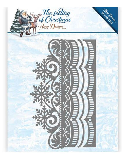 Amy Design Stanzschablone The feeling of Christmas - Ice Crystal Border ADD10111