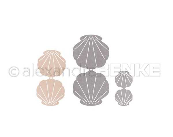 AlexandraRENKE Stanzschablone Falt-Muschel-Set