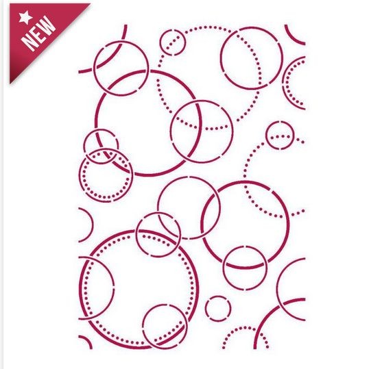 Stamperia Stencil G 21x29,7 cm - Romantic Threads bubbles