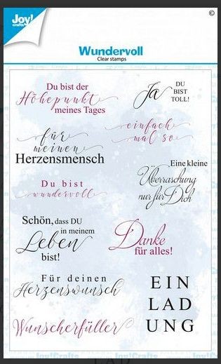 Joy! Crafts Clearstamp A6 - Clearstamps- Wundervoll (DE)