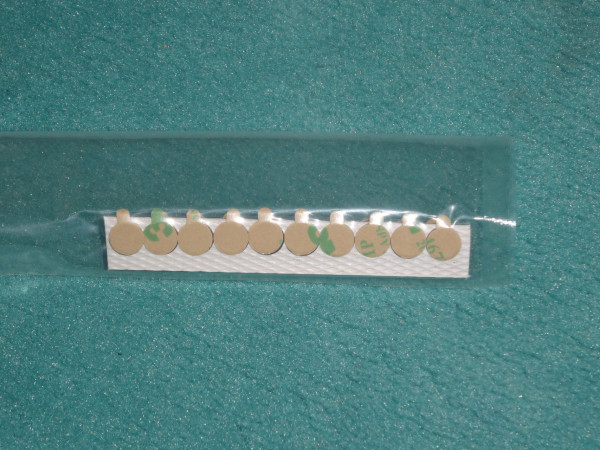 Selbstklebende Scheibenmagnete 8 mm x 0.75 mm (10 Paar = 20 Stück)