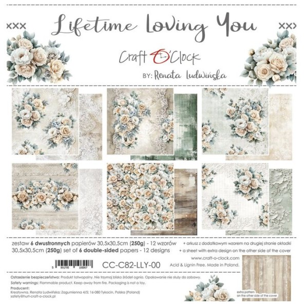 Craft O'Clock Lifetime Loving You 12x12 Inch Paper Set