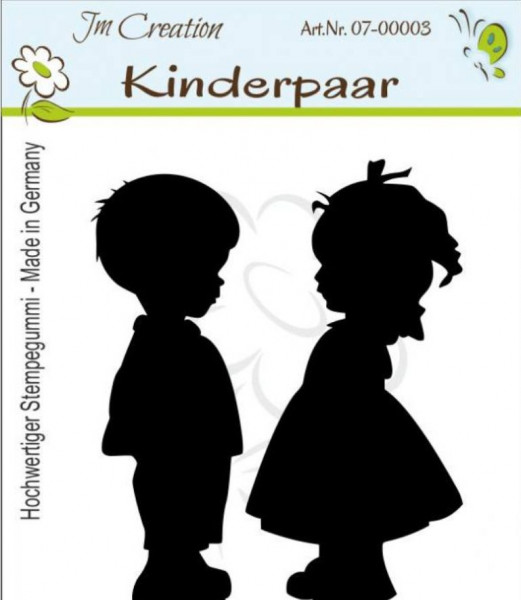 JM Creation Stempelgummi Kinderpaar 07-00003