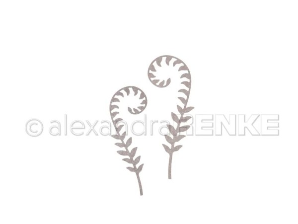 AlexandraRENKE Stanzschablone Farn Paar