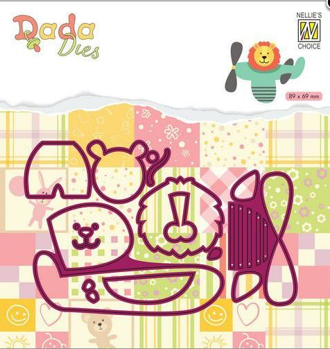 Nellie's Choice DaDa Dies Stanzschablonen Löwe im Auto