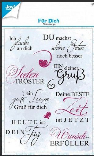 Joy! Crafts Clearstamp A6 - Clearstamps -Fur Dich (DE)