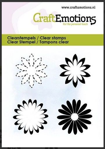 CraftEmotions clearstamps 6x7cm - Verschiedene Blumen 2