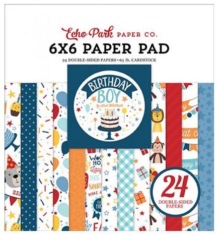 Echo Park - Birthday Boy 6x6 Paper Pad