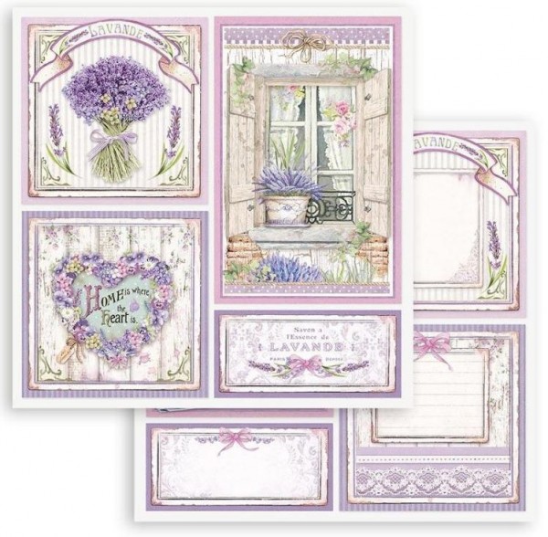 Stamperia Scrapbooking Double face sheet - Provence cards