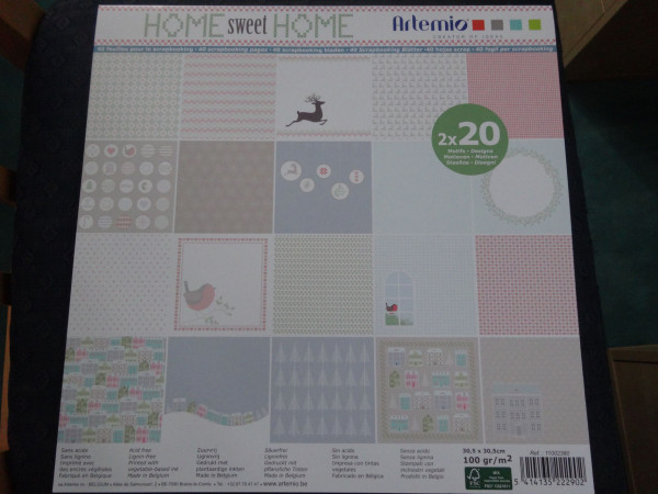 Artemio Scrapbookblock Home Sweet Home 30,5 x 30,5 cm 40 Blatt