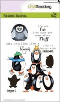 CraftEmotions clearstamps A6 - Penguin 1 Carla Creaties CraftEmotions clearstamps A6 - Penguin 1 Carla Creaties