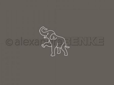 alexandraRENKE Holzstempel kleiner Elefant