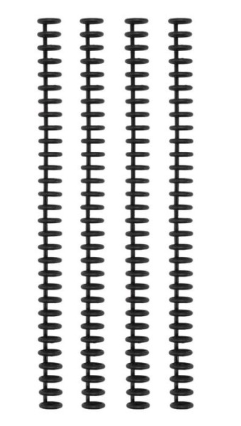 Vaessen Creative Bind Easy Klick-Binderücken 12mm Schwarz 4St.