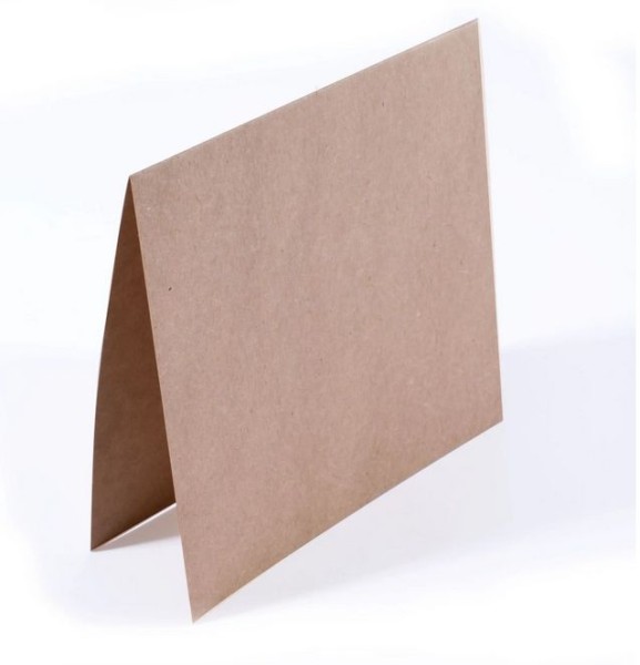 Florence • Tonkarton Faltkarten 200g Glatt 15,5x15,5cm Kraft 25x