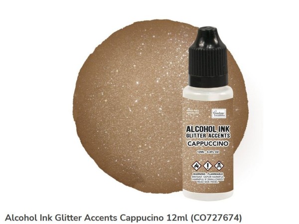Couture Creations Alkohol ink Glitter Accents Cappuccino