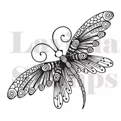 Lavinia Clear Stamp Zen Butterfly 10,5 cm x 7 cm