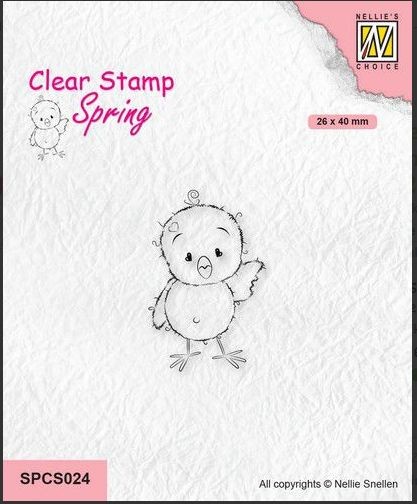 Nellies Choice Clearstamp - Chickies - 5 SPCS024 26x40mm