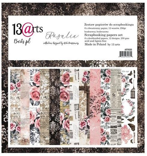 13@rts Paper Collection Set 12x12 Rosalie