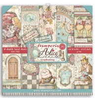 Scrapbooking Pad 10 sheets 30.5x30.5 (12"x12") Double Face Alice through the looking glass Scrapbooking Pad 10 sheets 30.5x30.5 (12"x12") Double Face Alice through the looking glass