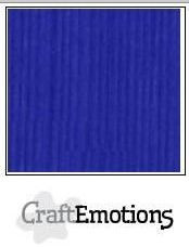 CraftEmotions Cardstock mit Leinenstruktur 10 Blatt kobaltblau