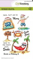 CraftEmotions clearstamps A6 - Santa on Holiday 2 Carla Creaties CraftEmotions clearstamps A6 - Santa on Holiday 2 Carla Creaties