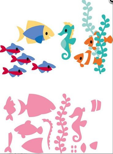 Marianne Design Collectables Stanzschablonen Eline´s Tropische Fische