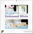 DCWV embossed white stack 12x12 Paper Pad PS-002-00010