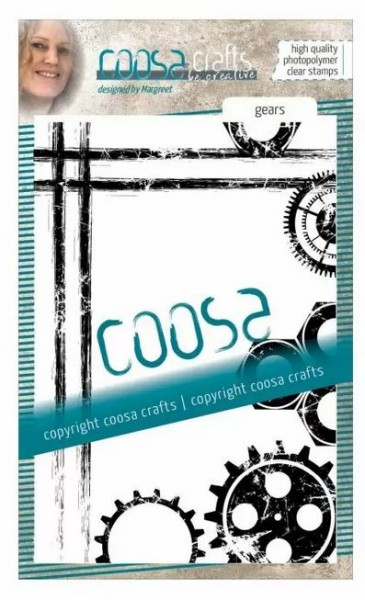 COOSA Crafts • Silikonstempel Männer #6 Zahnräder