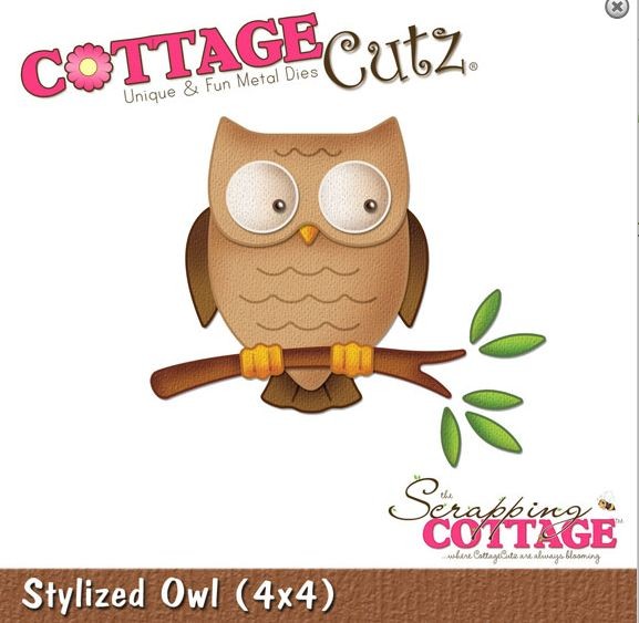 Cottage Cutz Stanzschablone Stylized Owl 4x4