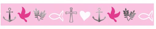 Ursus Masking Tape Religion pink silber 15mmx10m