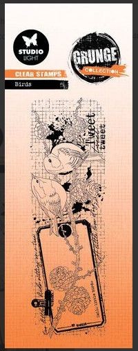 Studio Light Clear Stamp Grunge collection nr.444 SL-GR-STAMP444 46x140mm