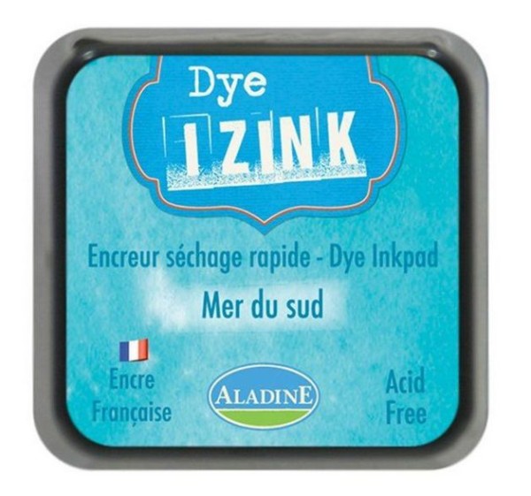 Aladine Inkpad Izink Dye Mer du sud