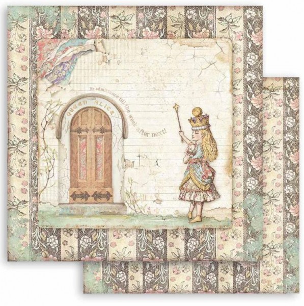 Stamperia Scrapbooking paper double face - Alice door