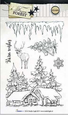 StudioLight Clear Stamps Frozen Forest Nr. 151