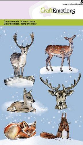 CraftEmotions clearstamps A6 - Tiere aus dem Wald