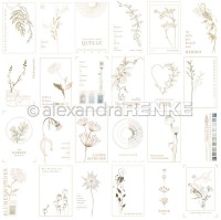 AlexandraRENK Designpapier 'Kreative Blütenpracht Kärtchenbogen Petrol & Grün' 200g/m² AlexandraRENK Designpapier 'Kreative Blütenpracht Kärtchenbogen Petrol & Grün' 200g/m²