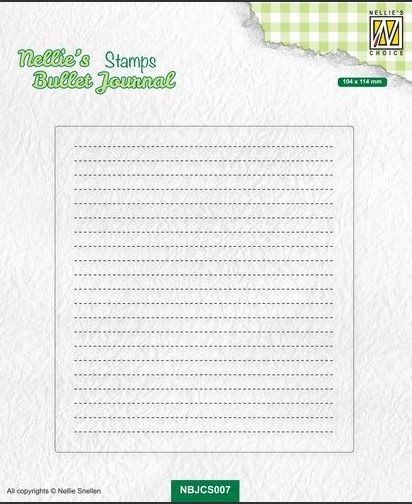 Nellies Choice Clearstamp - Journal - Grundlegendes Layout NBJCS007 164x114mm